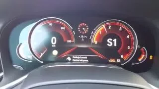 2016 BMW 750d xDrive 0-100 km/h acceleration 400 PS Launch Control G11