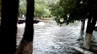 Ливень в Благовещенске 15.06.2018