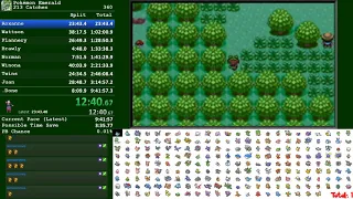 Pokemon Emerald 213 Catches Speedrun: 9:18:00 [Former WR]