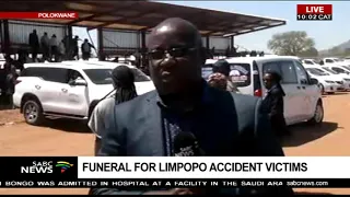 Mass funeral service underway for 21 Limpopo accident victims