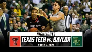 Texas Tech vs. No. 4 Baylor Basketball Highlights (2019-20) | Stadium