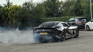 Ferrari 812SuperFast - Powerslides, LOUD Accelerations and Donuts!!