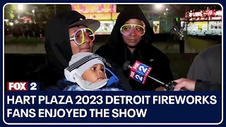 Hart Plaza 2023 Detroit Fireworks fans enjoyed the show