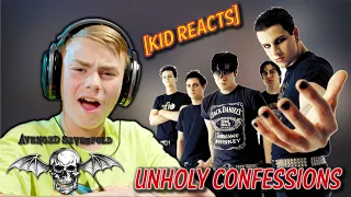 Unholy Confessions [REACTION] FINALLY more Avenged Sevenfold! Gen Alpha Kid Reacts #musicreaction