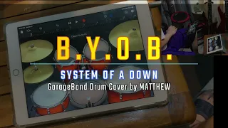 INCREDIBLE FINGERS!!! System of a Down - B.Y.O.B.- GarageBand Drum App cover by Matthew