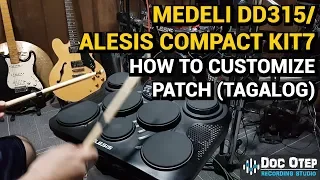 Medeli DD315 / Alesis Compact Kit7 How to Customized Kit Voice/Sound (Tagalog)
