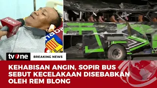 [BREAKING NEWS] Cerita Sopir Detik-detik Kecelakaan Bus Rombongan SMK Lingga Kencana Depok | tvOne