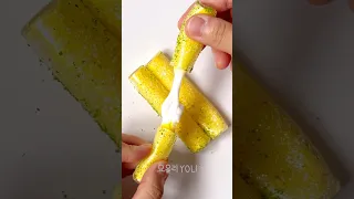 치즈 스틱🧀 말랑이 만들기 - DIY Cheese stick Squishy with nano tape #shorts