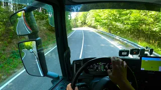 #POV Truck Driving Scania R500 4K - Slovakia Harmanec