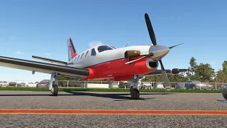 Flying the TBM 850 from Bendigo to Shepperton in Microsoft Flight Simulator