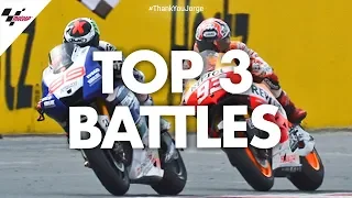 Jorge Lorenzo's top 3 battles! | #ThankYouJorge