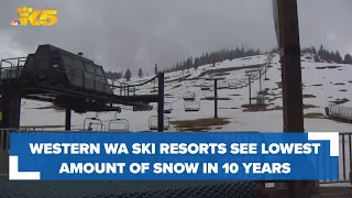 Some Washington ski resorts see lowest amount of snow in 10 years