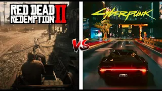 Red Dead Redemption 2 vs Cyberpunk 2077 | Detail Comparison