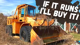 Sitting 20+ years, Will this MASSIVE Wheel Loader Run and Drive home?!?!  (Cummins Power!)