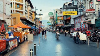 Bangkok Khaosan Road Walking Tour Thailand 2022 [4K 60 FPS]