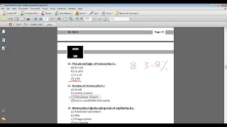 MCQ blood histology