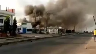 First bank on fire in nigeria