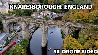 Knaresborough, North Yorkshire | Beautiful Town in England | 4K Drone Video