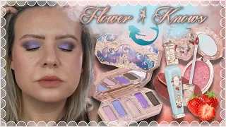 FLOWER KNOWS MAKEUP REVIEW Moonlight Mermaid & Strawberry Rococo Series | Clare Walch