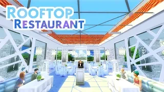 ROOFTOP RESTAURANT | Sims 4 Speed Build