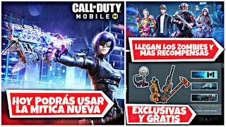 HOY TODOS PODREMOS USAR LA MÍTICA NUEVA EN COD MOBILE | LLEGAN LOS ZOMBIES, RECOMPENSAS GRATIS Y MAS