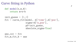 Curve fitting in Python with curve_fit