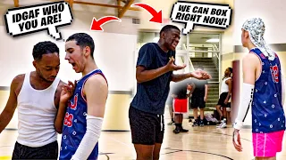 HE'S A GREMLIN.. WHITE BOY With A DURAG Gets In EVERYBODY'S FACE At The Gym! (5v5 Basketball)