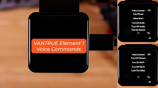 Vantrue Element 1 (E1) Voice Commands