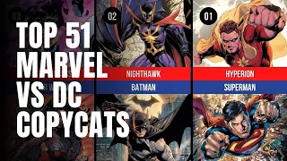 Top 51 Marvel vs DC copycats