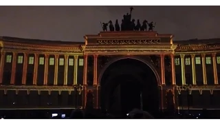 Birthday of the Hermitage in St. Petersburg. 06.12.2014 celebration on Palace Square.