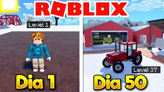 PASSEI 50 DIAS CRIANDO UMA FAZENDINHA NO ROBLOX