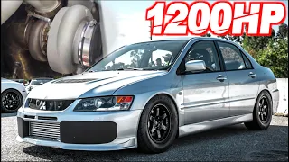 Fastest Street Evo Ever! 1200HP 4G63 "SUPERCAR KILLER" - 65PSI OF BOOST (100-150MPH in 2s!)