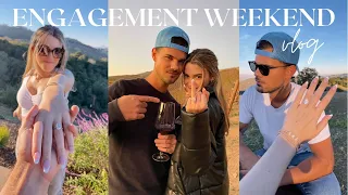 ENGAGEMENT WEEKEND VLOG// celebrating & wine tasting