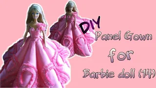 Diy panel gown for Barbie doll (14) | nunu seo