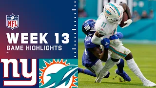 Giants vs. Dolphins Week 13 Highlights | NFL 2021