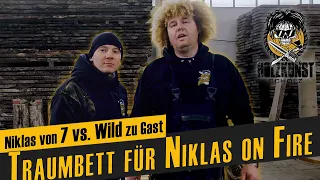 Niklas von 7 vs. Wild bekommt ein echtes Traumbett / Holzkunst Scholz offiziell