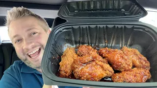 Popeyes NEW Sweet & Spicy Chicken Wings Review