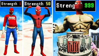 Upgrading SPIDERMAN to the STRONGEST EVER in GTA 5 RP