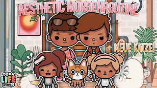 FAMILIEN-MORGENROUTINE + NEUE KATZE 🐈💕 | AESTHETIC ROUTINE/GESCHICHTE | TOCA BOCA STORY DEUTSCH