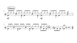 Fallin' - Trinity Rock & Pop Drums GRADE 2 (drumless - no click)