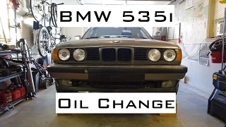 BMW 535i Oil Change | 1987-1992 (E34)