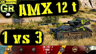 World of Tanks AMX 12 t Replay - 7 Kills 2.4K DMG(Patch 1.4.0)