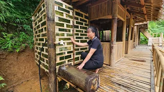 FULL VIDEO: 85 Days Build complete Bamboo Bathroom, Bamboo bed and table Furniture - Daily life