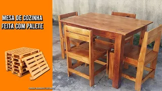 Mesa feita com palete