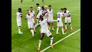 Christian Pulisic Goal vs Mexico - Timothy Weah Assist - Dos a Cero - Live in Nation’s League USMNT