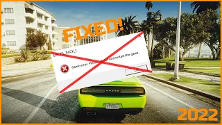 GTA 5 Addon car mods crashing game Fix! Crash fix tutorial | Game out of memory error Fix [2022]