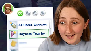 playing an *active* daycare career in the sims 4