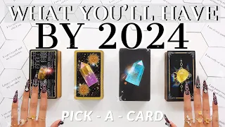 😳What Will Be YOURS by Year 2024?!📬🚗🏡💰💡⎜*You'll be ►SHOOK◀︎* 🔥🔮✨Tarot Reading✨pick-a-card prediction