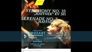 Academy of St Martin in the Fields Mozart Symphony 35 - Allegro con spirito