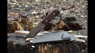 Test noża survivalowego NS1 od GP knives.